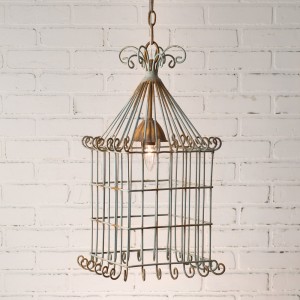 Scrolled Bird Cage Pendant Light